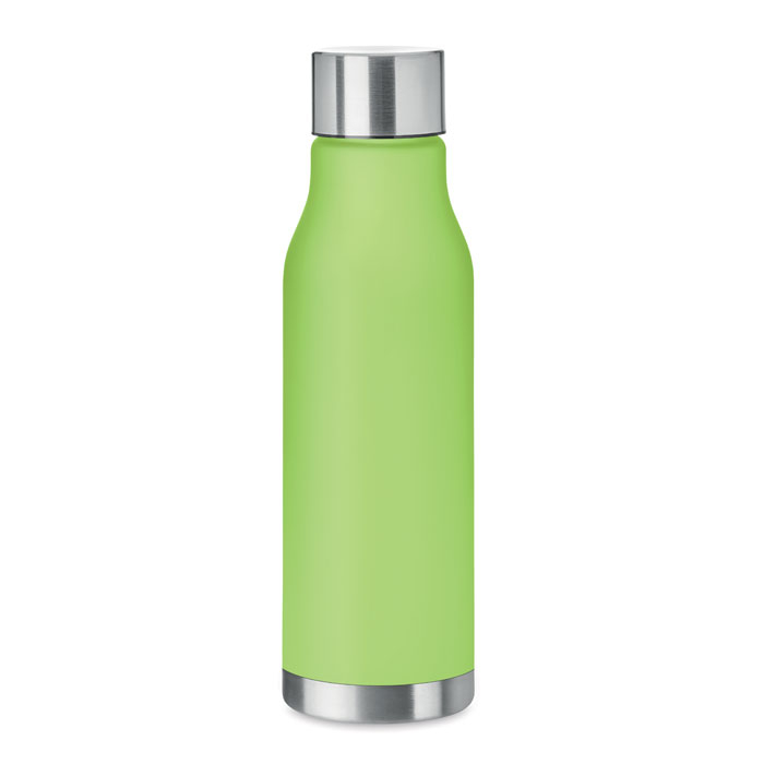 Bouteille personnalisée PET recyclé 600 ml GLACIER vert citron transparent